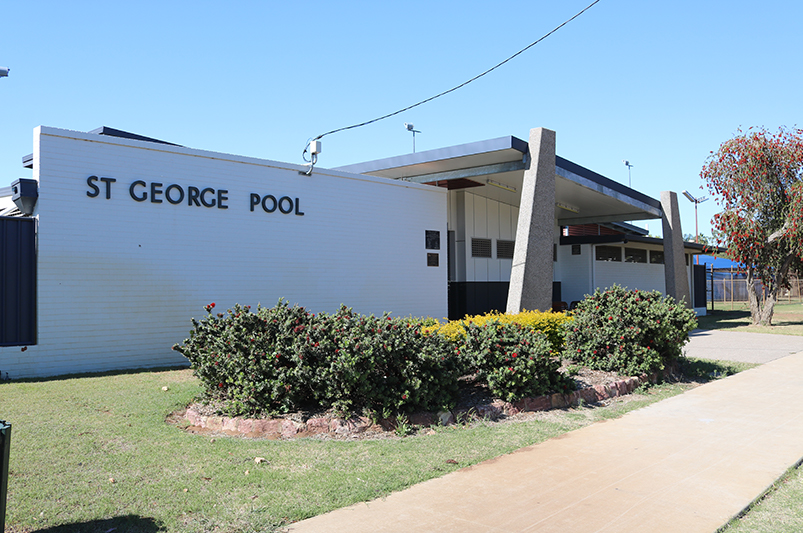 St George Swimming Pool building exterior.