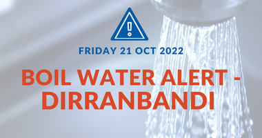 Boil Water Alert - Dirranbandi - 21 October 2022 – Balonne Shire Council