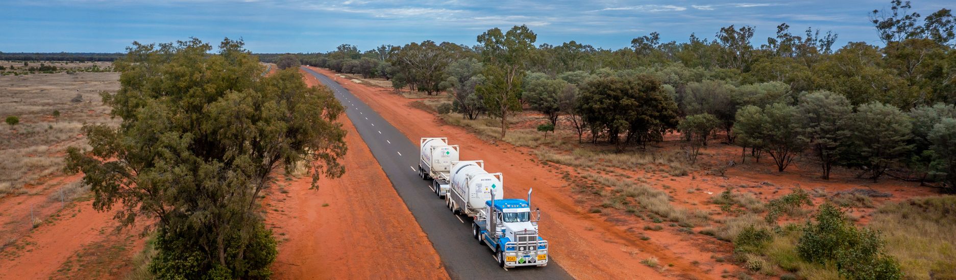 Truck on Red Road